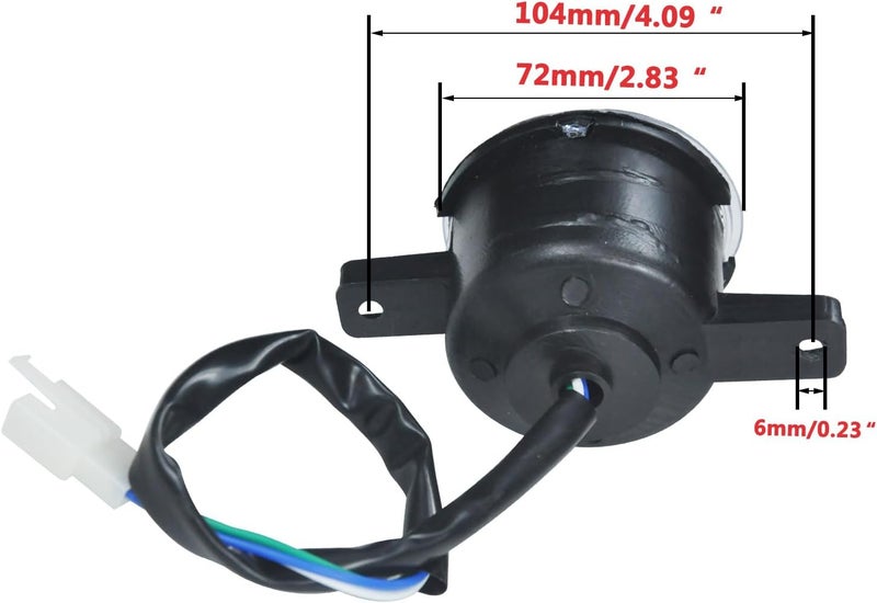 HOLATO 12V LED Headlight Front Head Lamp for 50cc 70cc 90cc 110cc 125cc TaoTao ATA 110D 125D Coolster 3050D 3125R Sunl Baja Roketa Apollo Kazuma Chinese ATV Four Wheeler Quad Parts Heavy Duty 2Pcs - Image 4